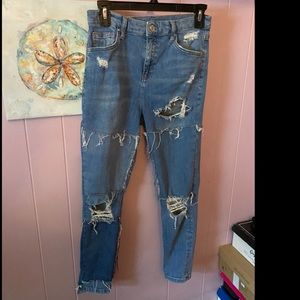 Top Shop Moto Capri jeans